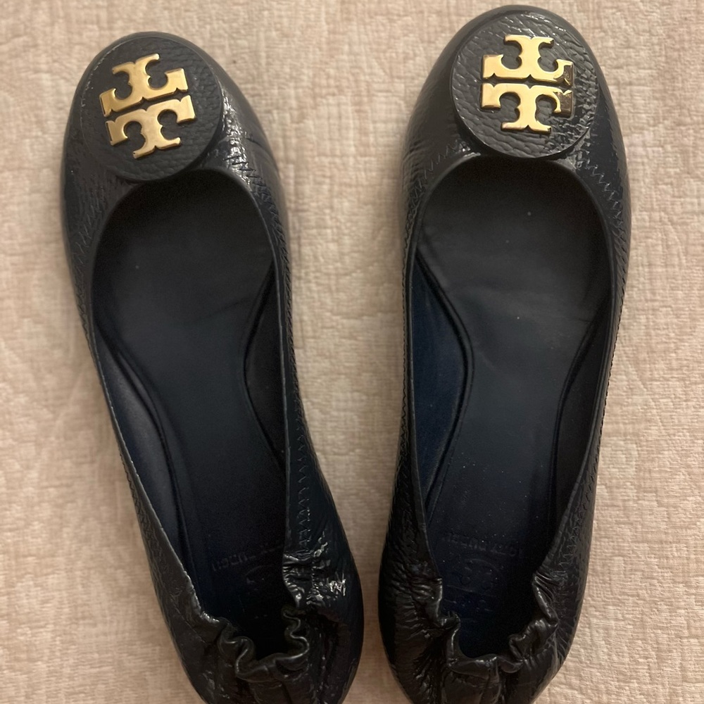 Navy Tory Burch Flats